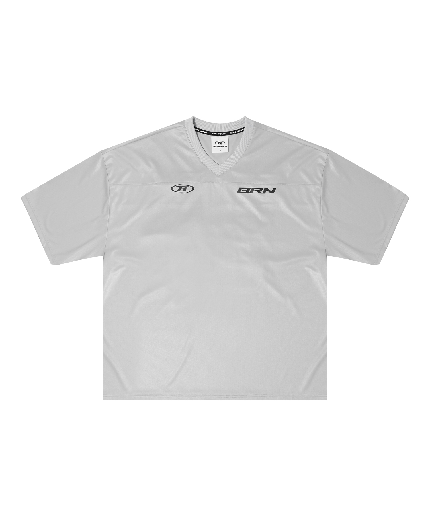 NUMBER 00 RUGBY JERSEY T-SHIRTS [GREY]